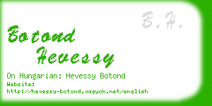 botond hevessy business card